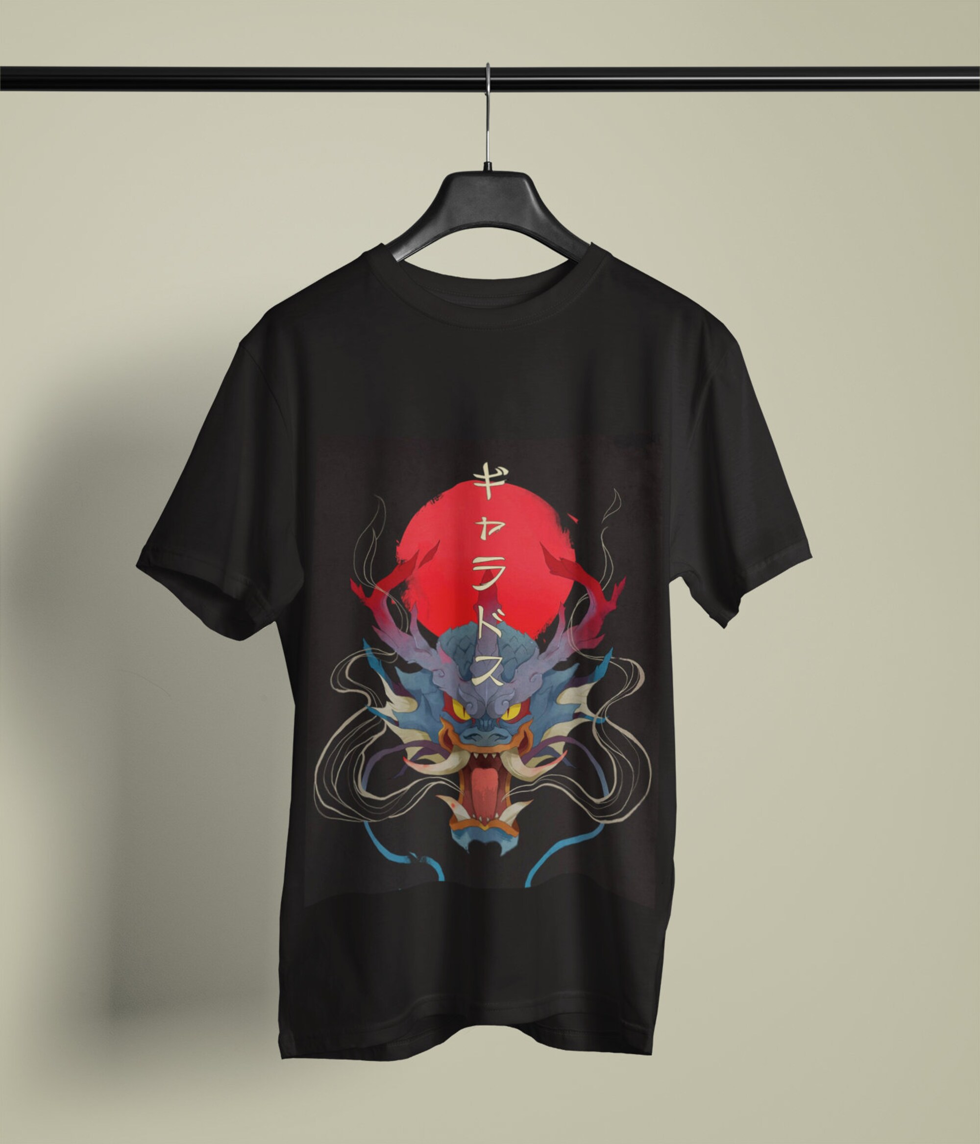 Gyarados Inspired PKM Graphic Tee Japanese Style Anime T-shirt