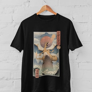 Fire Dragon Type Mon Inspired Graphic Tee Anime T-Shirt Gift Idea Present For Him For Her
