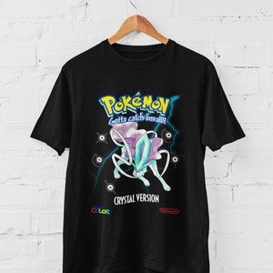 Crystal Inspired Legendary Dog Cover Art Retro Graphic Tee Anime T-shirt Gift Idea Present For Him For Her