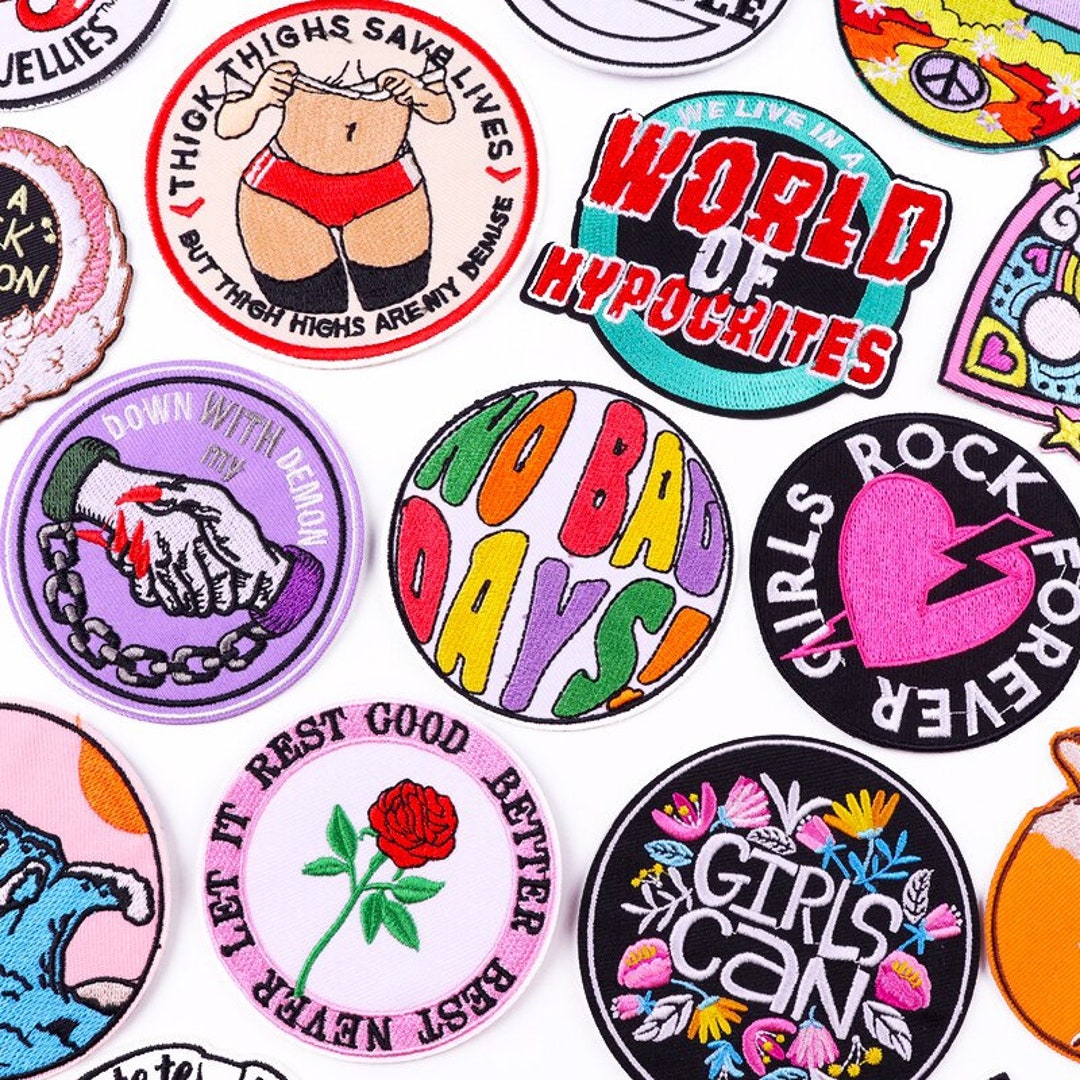 Vibrant DIY Embroidery Patches for Fashion Statements, Iron-on Designs, Versatile Patches for ...