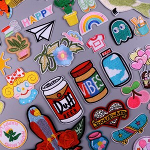 Hart appliqué, geborduurde patches op kinderkleding, doe-het-zelf opstrijkbaar, cartoonpatches voor kleding, sticker, diereninsigne, uniek ontwerp