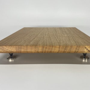 Soporte de altavoz de estantería de madera maciza personalizable // Soporte antivibración para altavoces imagen 7