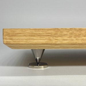 Soporte de altavoz de estantería de madera maciza personalizable // Soporte antivibración para altavoces imagen 3