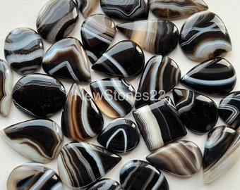 Banded ONYX Wholesale Cabochon By Weight With Different Shapes And Sizes Used For Jewelry Making