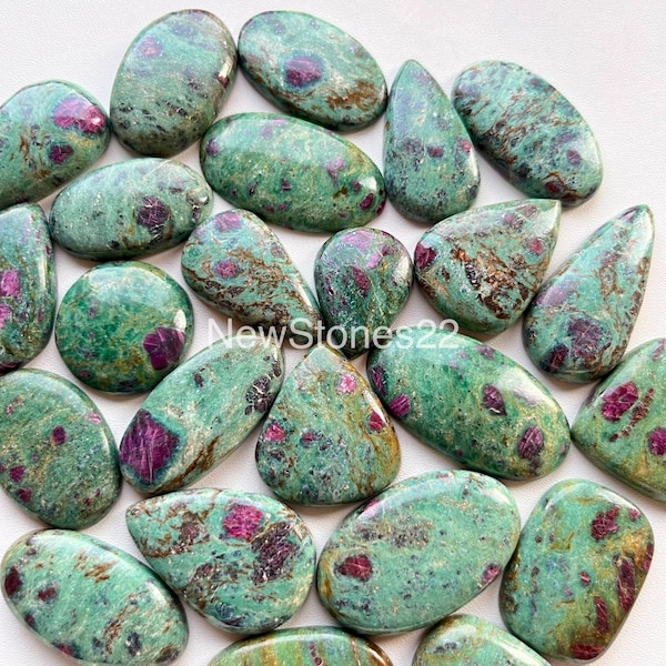 Top Quality Ruby Fuchsite Cabochon Wholesale Lot Available With Very Cheap Price Used For Jewelry Making