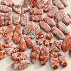 Poppy Jasper Matched Pair Cabochon Wholesale Lot Available With Very Cheap Price Used For Jewelry Making