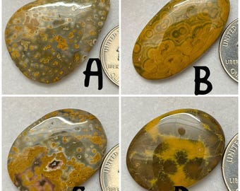 New Yellow Ocean Jasper Cabochon Available With Very Cheap Price Used For Jewelry Making