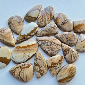 PICTURE Jasper Cabochon By Weight With Different Shapes And Sizes Used For Jewelry Making