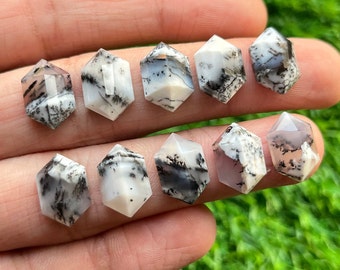 10x15mm Step Cut Dendrite Flatback 10 pcs pack Step Cut Gemstone,Gemstones Used For Jewelry Making