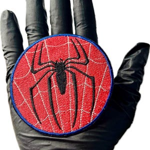 Spider Man “spider web” embroidered iron on patch