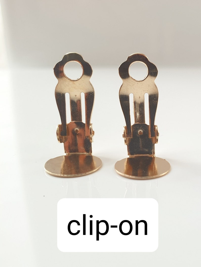 Goldene Fuchs Ohrclips für Kinder Tier Ohrclips für nicht gepiercte Ohren glänzende Ohrclips flache Rückseite Ohrringe Geschenk für Kleinkind Mädchen Bild 3