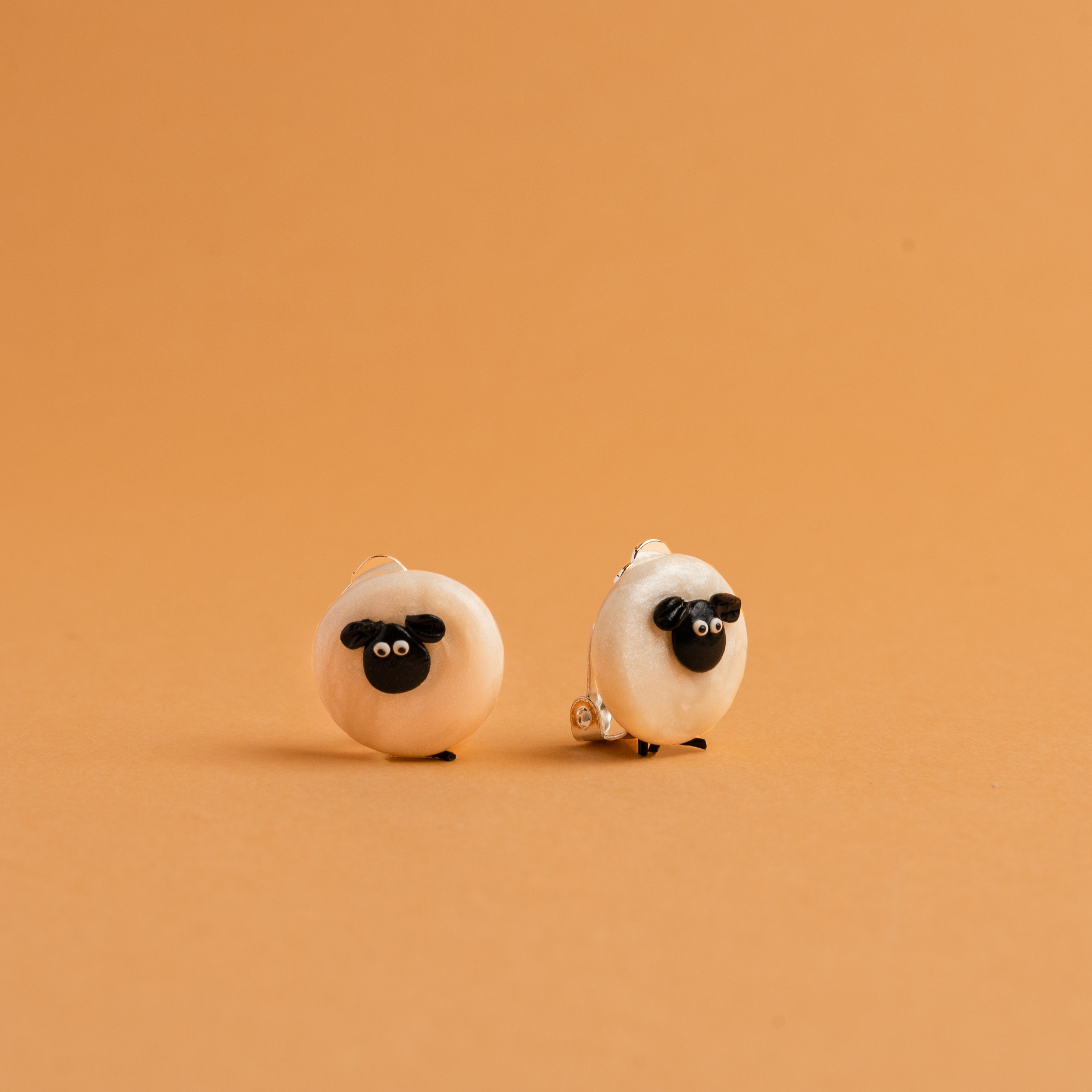 Cute Clip-on Sheep Earrings for Kids Starting Y3 | Sweet Ewe First Clip ...