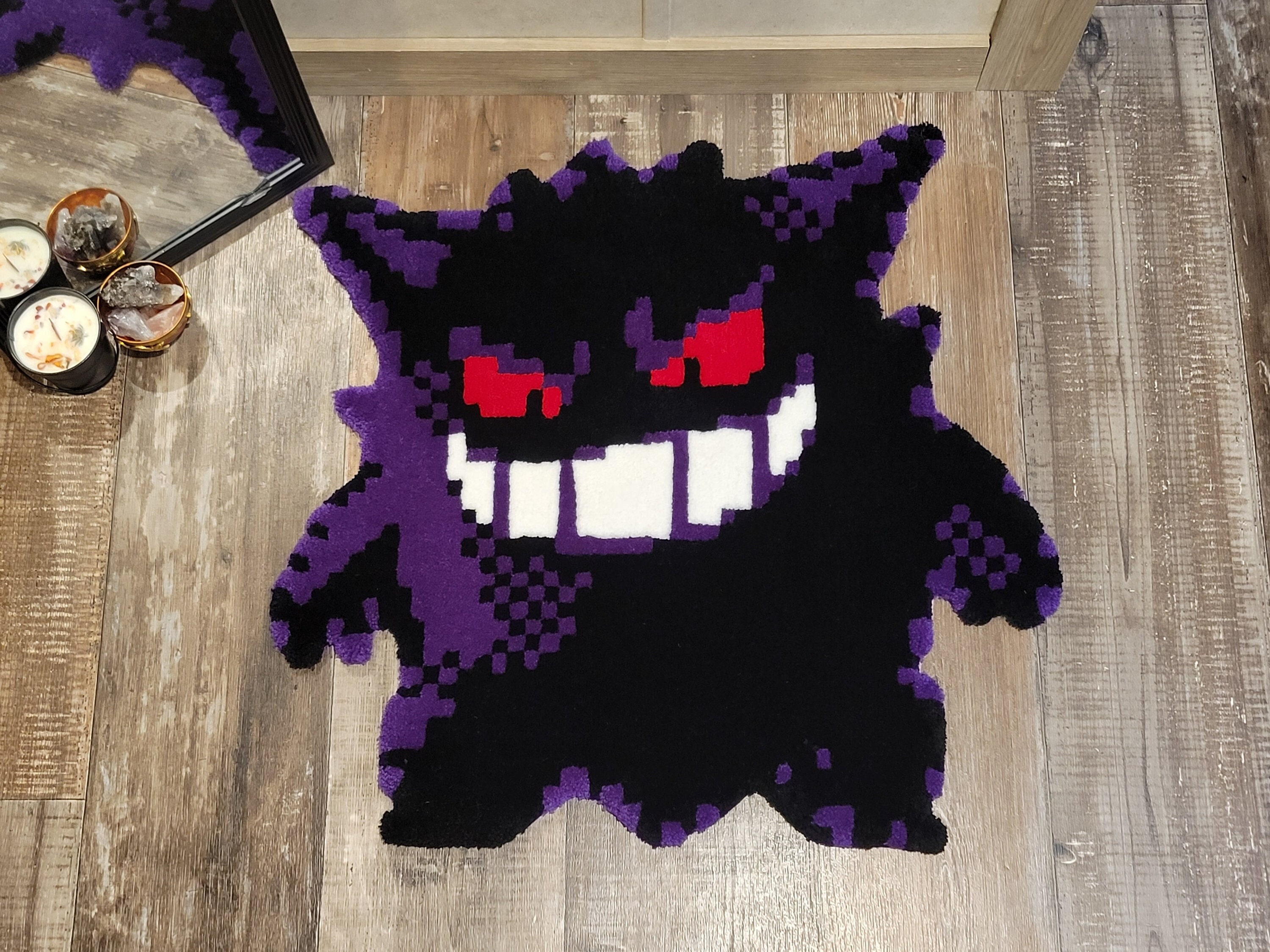 Mega Shiny Gengar Kandi Perler Pokemon Wall Art Pikachu Ghost