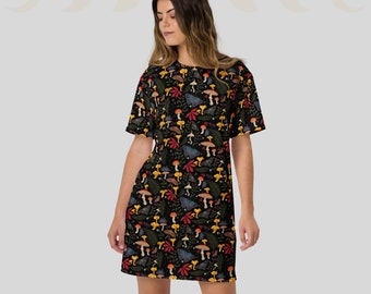 All-over magical things print T-shirt dress | Size Inclusive 2XS - 6XL | petite to plus size