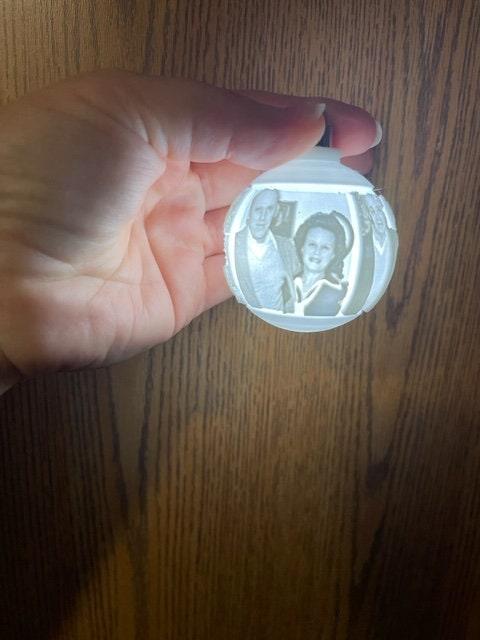 Personnalisé imprimé en 3D personnalisé avec vos propres images Ampoules de Noël Ampoules Ornement