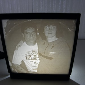 Custom Light Up 3D Printed Picture with Light and Frame with Your Own Picture