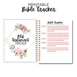 Printable Bible Tracker, Bible Reading Tracker, Books of the Bible Tracker, Bible Book Tracker Bible Reading Log A4 A5 US Letter Half Letter image 2