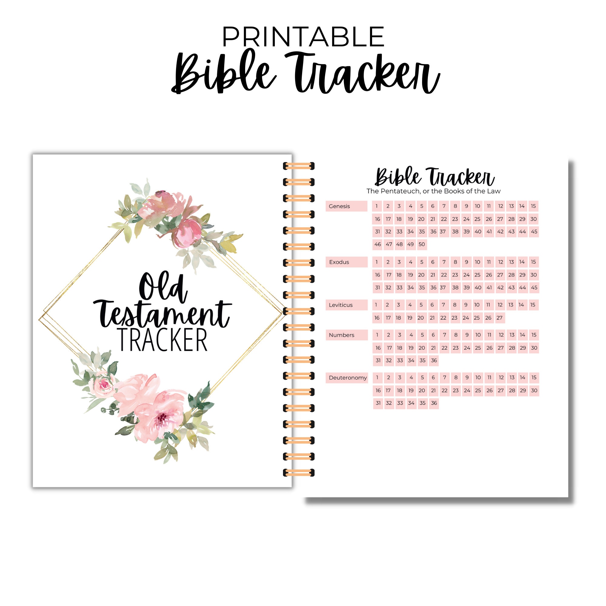 Printable Bible Tracker Bible Reading Tracker Books of the Bible Printable Bible Tracker Bible Reading Tracker Books of the Bible