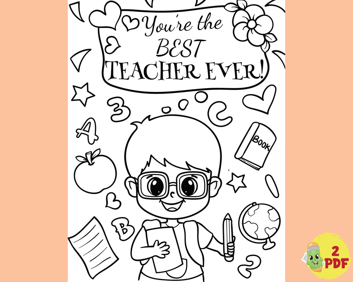 Printable Teacher Appreciation Coloring Pages, Appreciation Thank You