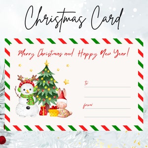 Etichetta regalo natalizia stampabile, cartolina di Natale, decorazioni per l'albero di Natale, etichette per le vacanze di Natale, etichette per le vacanze dell'albero di Natale, cartolina invernale