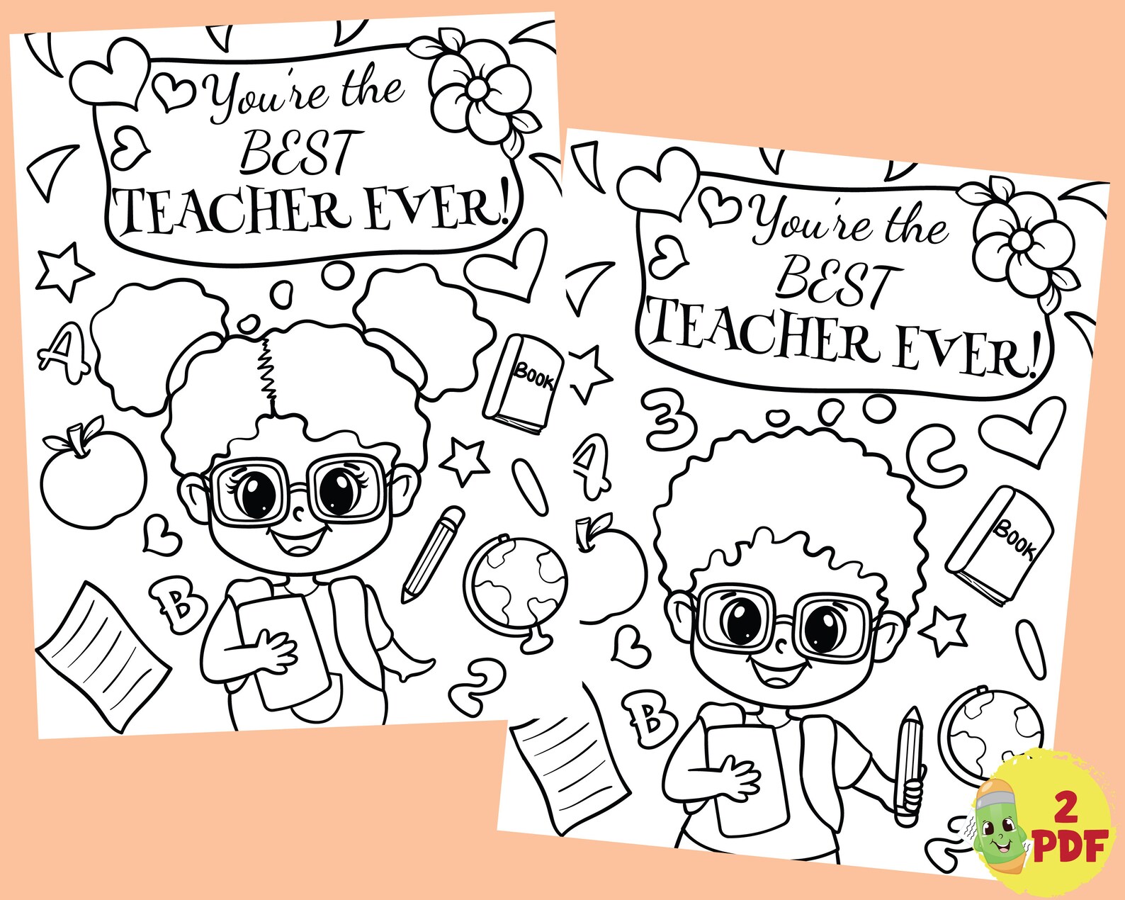 Printable Teacher Appreciation Coloring Pages, Appreciation Thank You