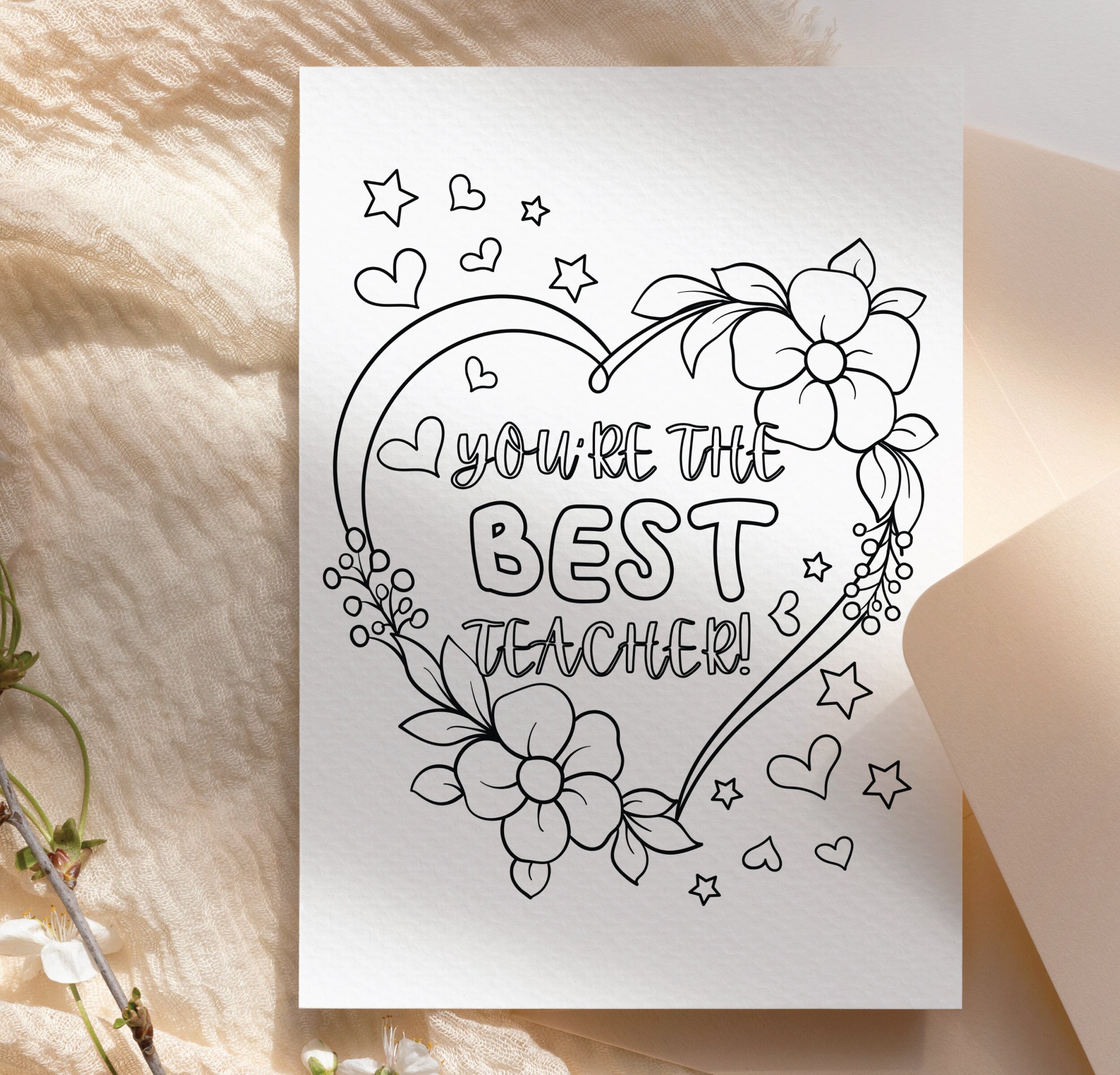 TEACHER APPRECIATION COLORING CARD FREE PRINTABLE PDF visual data 8