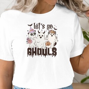 Let s go ghouls T-Shirt, Unisex Short Sleeve Tee, Funny Halloween Shirt, Halloween Costume Idea, Cute Tshirt Gift