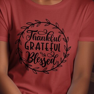 Thankful-Grateful-Blessed , Youth Long Sleeve T-Shirt, Toddler Short Sleeve T-Shirt, crew neck T Shirt