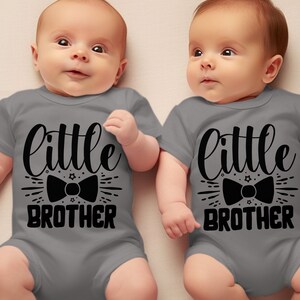 Little brother Onesie Baby Bodysuit Baby Boy Coming Soon Baby Announcement Baby Shower Gift New little brother