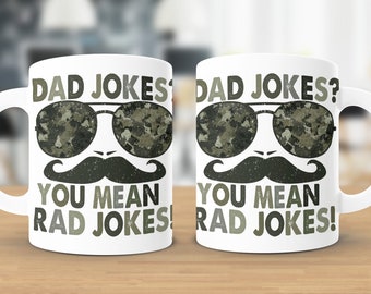 dad jokes mug, dad jokes gift, gift for dad, father's day gift, new dad gift, father's day gift idea, funny mug for dad