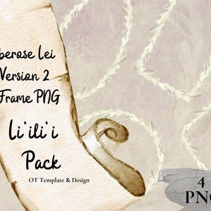 Tuberose Lei PNG v2 Liilii Pack Hawaiian Flower Border Tropical Clipart Sublimation Design Digital Floral Art Instant Download