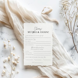 Hochzeit Gästebuchkarten I Ausfüllkarten I Spiel Hochzeit I Zeitkapsel Hochzeit I Ausfüll Gastkarte I Hochzeitsgeschenk - Canva Vorlage A6