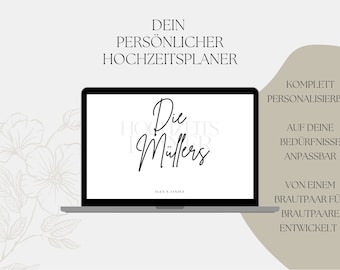 Digital Wedding Planner - Canva Template for Wedding Planning & Checklists - DIY Wedding Planner to Print and Personalize