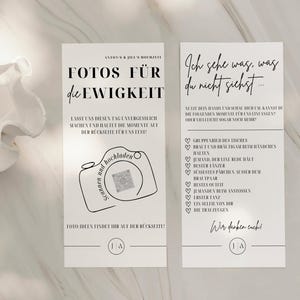 Wedding Game Photo Scavenger Hunt | Photo Game for Wedding Guests | Guest Book Cards & Time Capsule Icebreaker Game | Canva Template