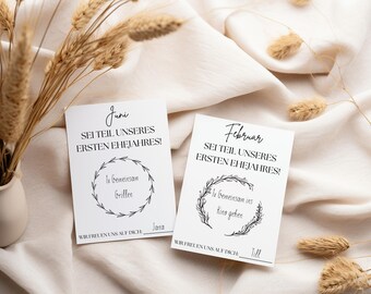 Wedding game I Game for the wedding I Vouchers for the bride and groom I Wedding gift I Best man game - Canva Template A6