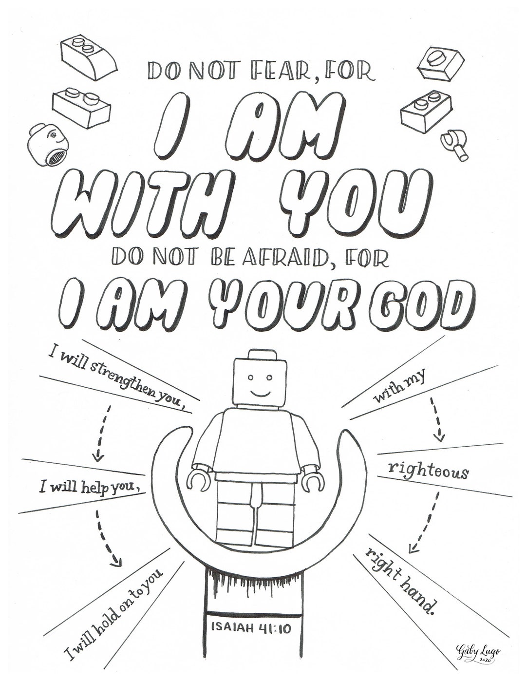 Isaiah 41 10 Coloring Page Etsy isaiah-41-10-coloring-page-etsy