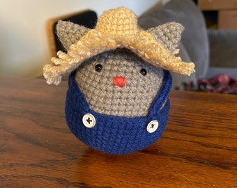 Build-A-Cat - Farmer Outfit - Crochet Pattern [PATTERN ONLY]