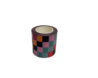 Colourful Checkerboard Pattern Self Adhesive Parcel Tape