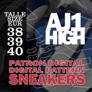 Sneaker and shoe pattern - PDF SVG - custom sneaker- custom kicks - A4 sheet - digital PATTERN