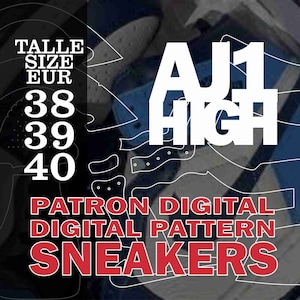 Sneaker and shoe pattern - PDF SVG - custom sneaker- custom kicks - A4 sheet - digital PATTERN