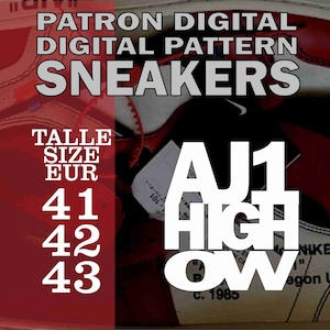 PDF- SVG  Sneaker pattern and shoe pattern - custom sneaker- custom kicks - A4 sheet