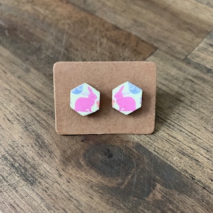Orecchini a perno, orecchini a perno in legno, orecchini postali, orecchini fatti a mano, orecchini Boho, orecchini da donna, orecchini a perno in legno