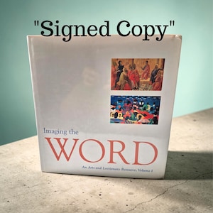 Imaginons le mot, volume 1, livre relié, couverture rigide, lectionnaire d'art chrétien, 1994