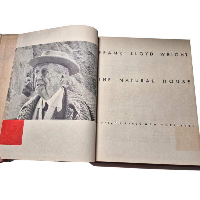 Frank Lloyd Wright the Natural House 1954 Hardcover W/ Dust Jacket ...