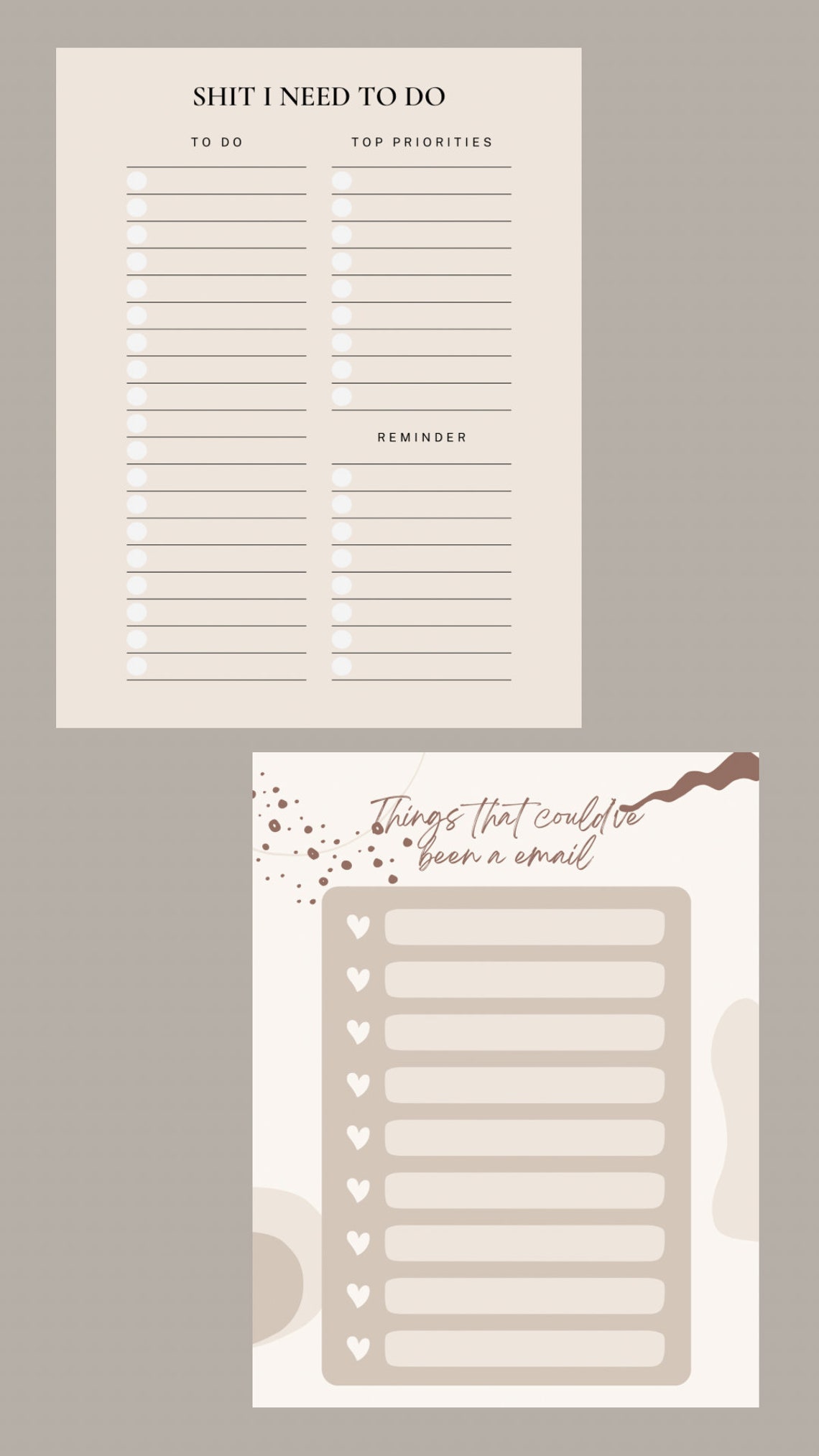 To Do List Printable Funny to Do List Bundle to Do List Weekly Planner ...