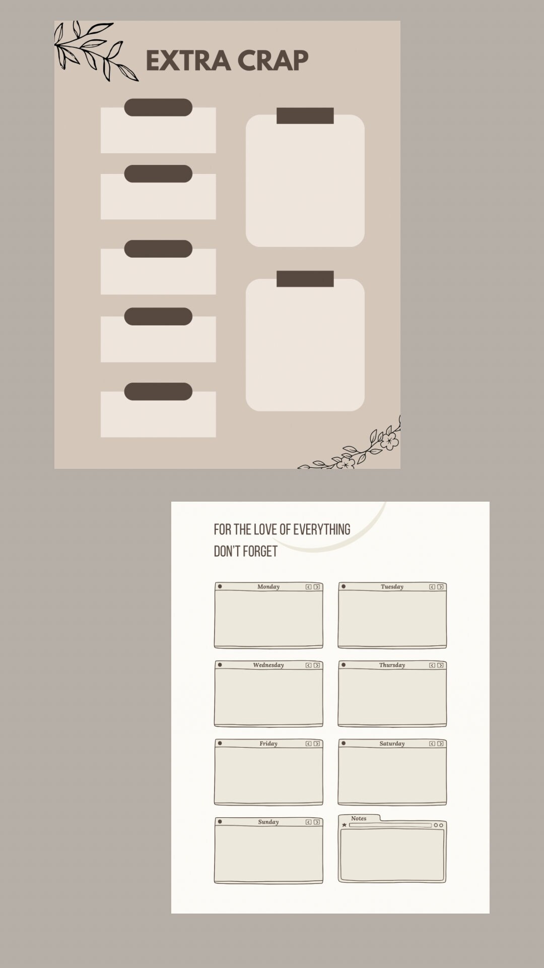 To Do List Printable Funny to Do List Bundle to Do List Weekly Planner ...