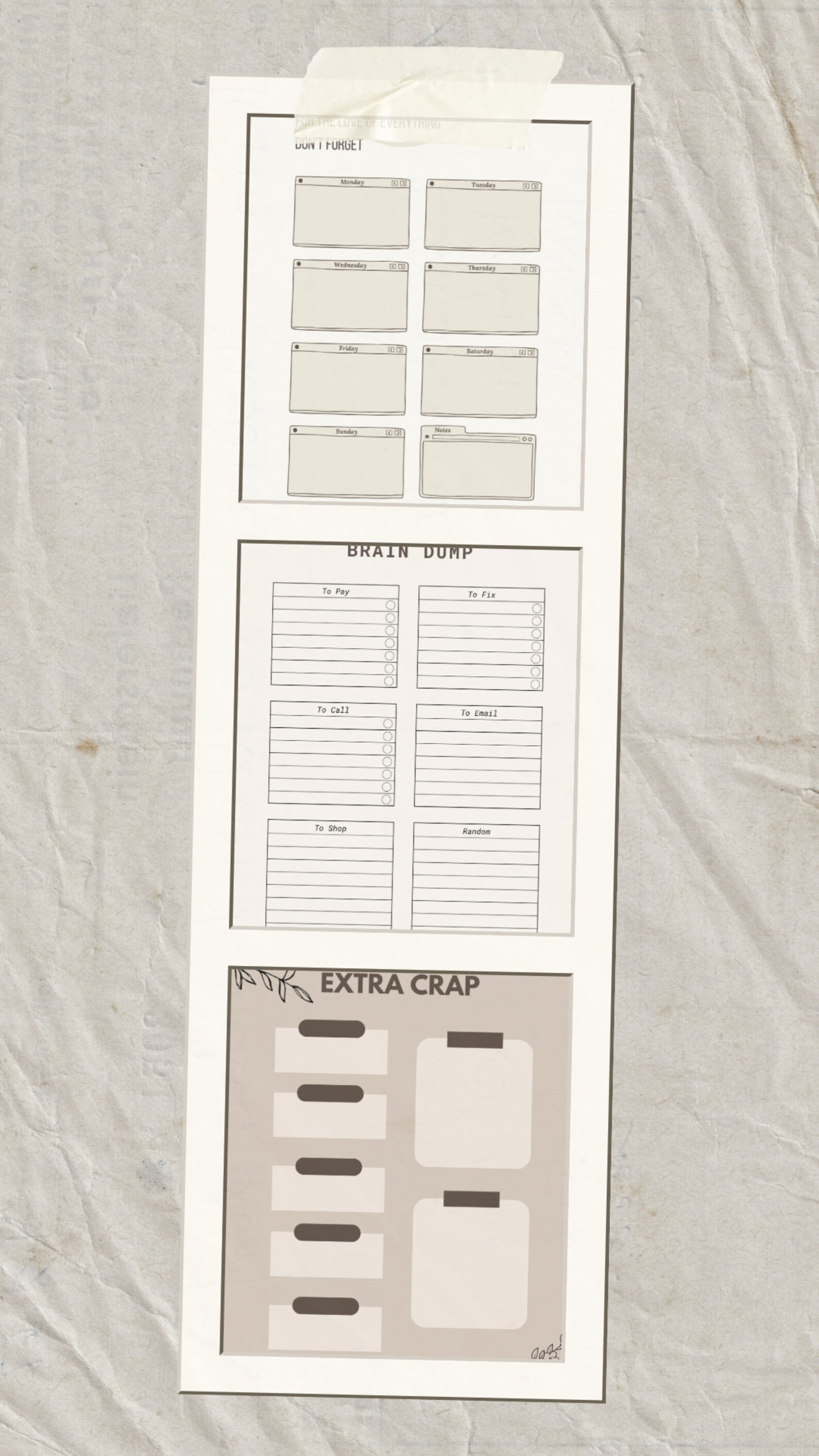 To Do List Printable Funny to Do List Bundle to Do List Weekly Planner ...