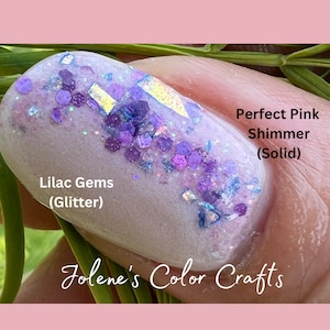 Pink Dip Powder for nails, Perfect Pink Shimmer Dip Powder, Dip Powder for nails, Shimmer