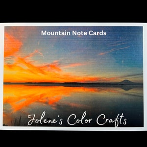 Cartes de notes, cartes postales, (ensemble de 5), cadeaux, papeterie, scénique, Mont Rainier, Art, Artistique