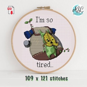 Müde Korok Kreuzstich Anleitung - Zelda Tears of the Kingdom download printable PDF